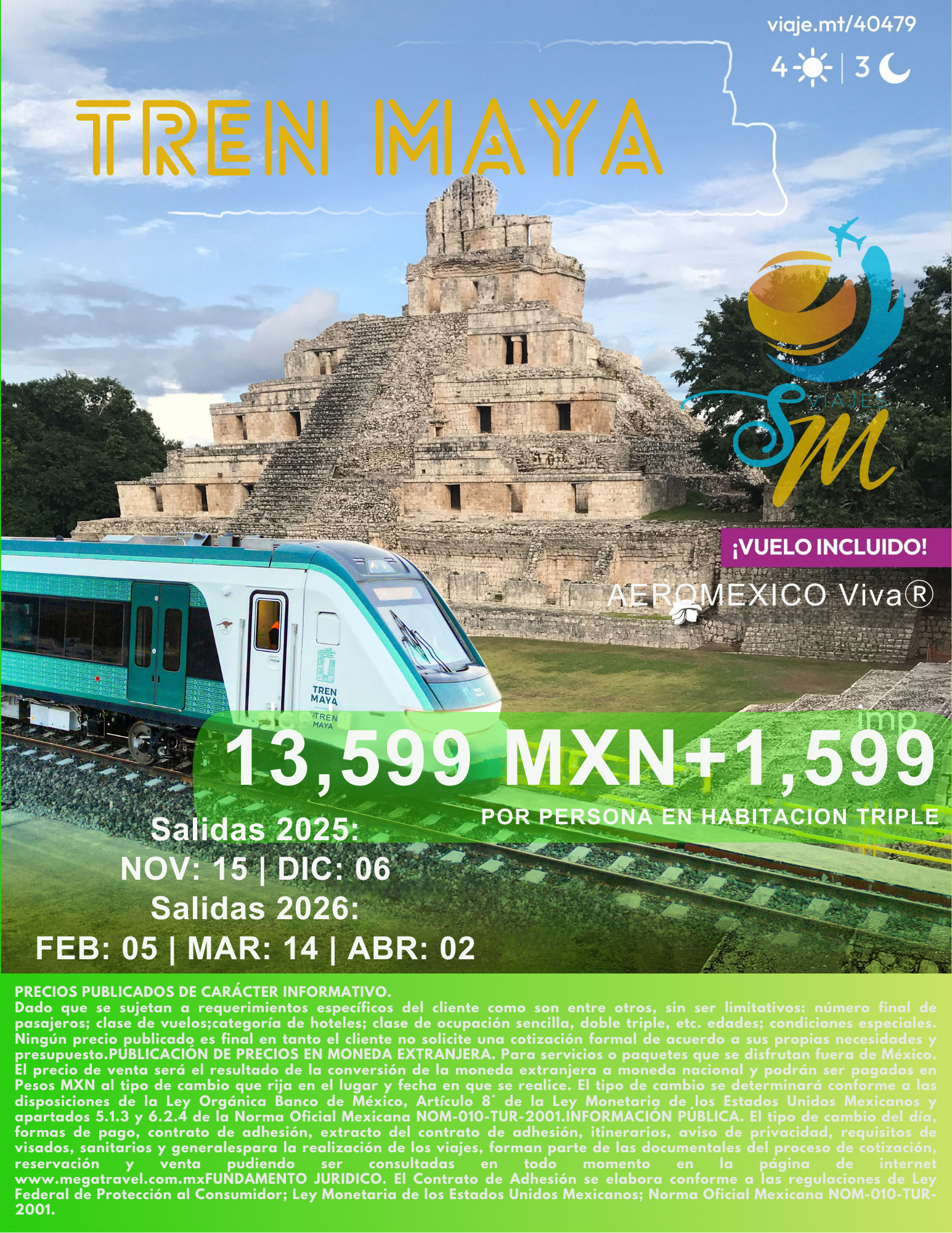 Póster Tren Maya
